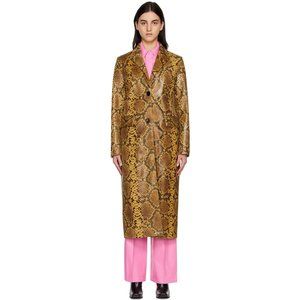 Stand Studio / Tan Zoie Faux-Leather Coat / 34 US4 S-M / New with tags